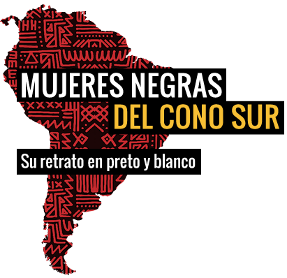 Logo Mujeres Negras del cono sur - Su retrato en preto y blanco